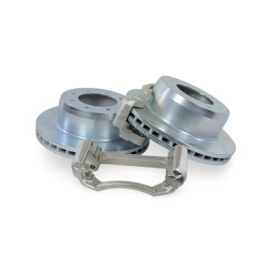Ford F-250 Performance Rotors (2) - Rear - Baer Brakes - Big Claw HD Slotted/Drilled - Zinc-Plated - `23-`26